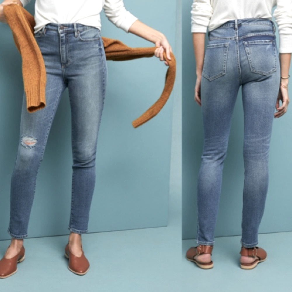 ELLA MOSS High Rise Ankle Skinny Jean NWT Size 31 Pine
